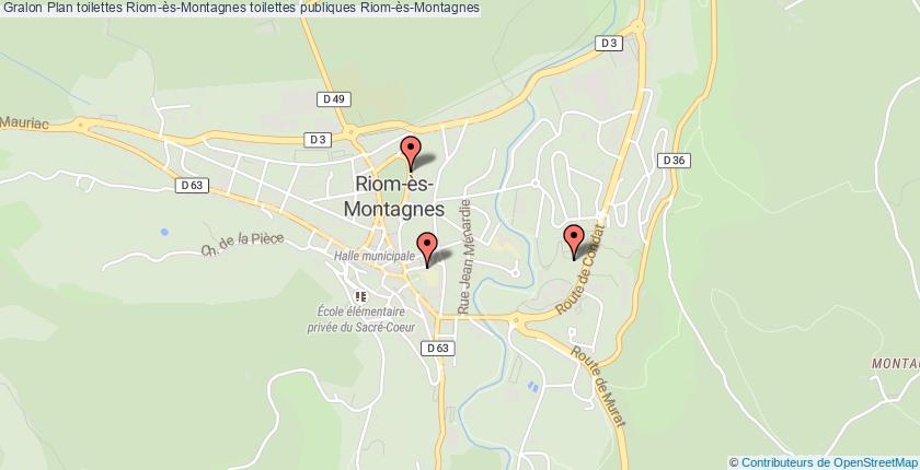 plan toilettes Riom-ès-Montagnes