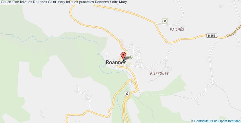 plan toilettes Roannes-Saint-Mary