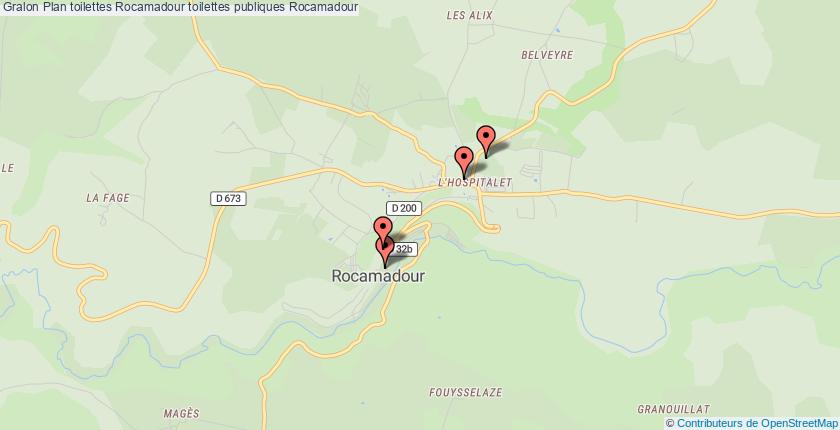 plan toilettes Rocamadour