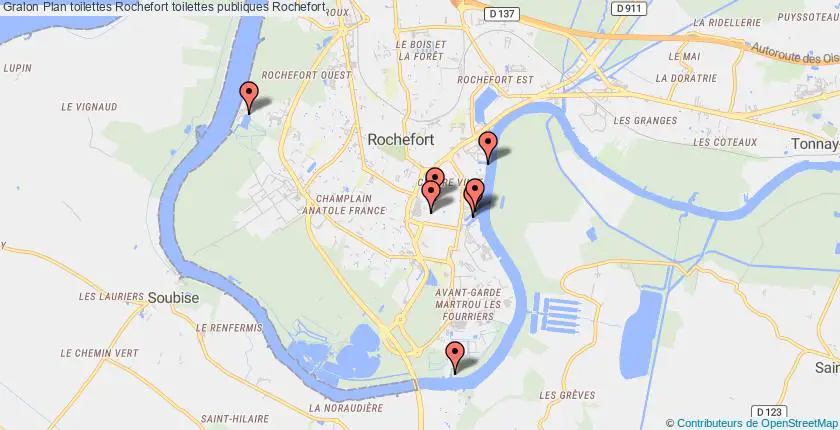 plan toilettes Rochefort