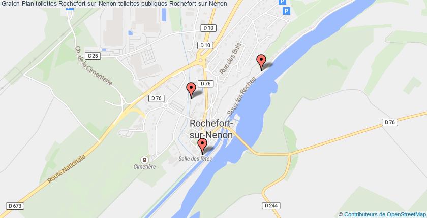 plan toilettes Rochefort-sur-Nenon