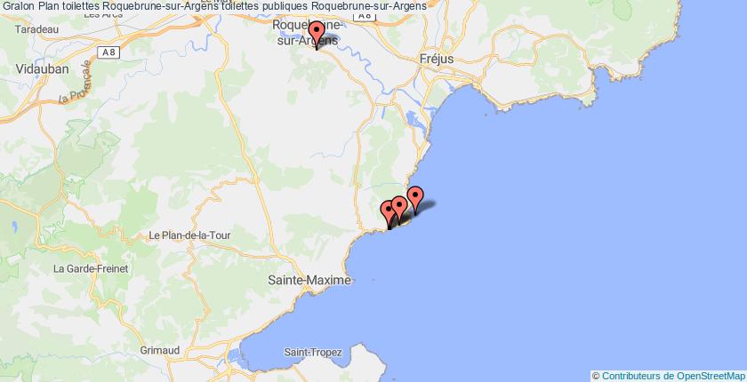 plan toilettes Roquebrune-sur-Argens