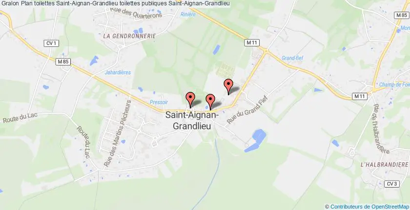 plan toilettes Saint-Aignan-Grandlieu