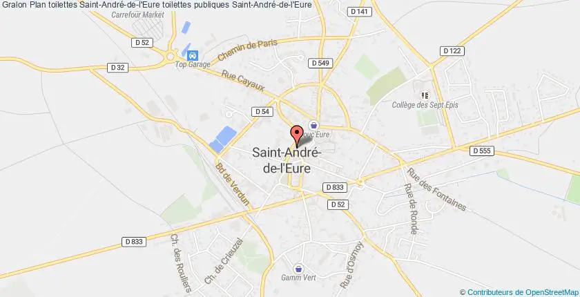 plan toilettes Saint-André-de-l'Eure