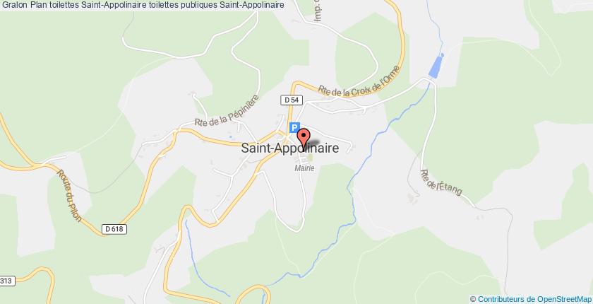 plan toilettes Saint-Appolinaire