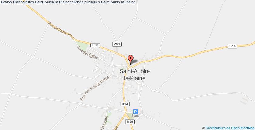 plan toilettes Saint-Aubin-la-Plaine