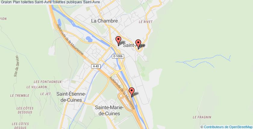 plan toilettes Saint-Avre