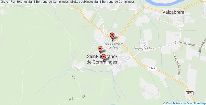 plan toilettes Saint-Bertrand-de-Comminges