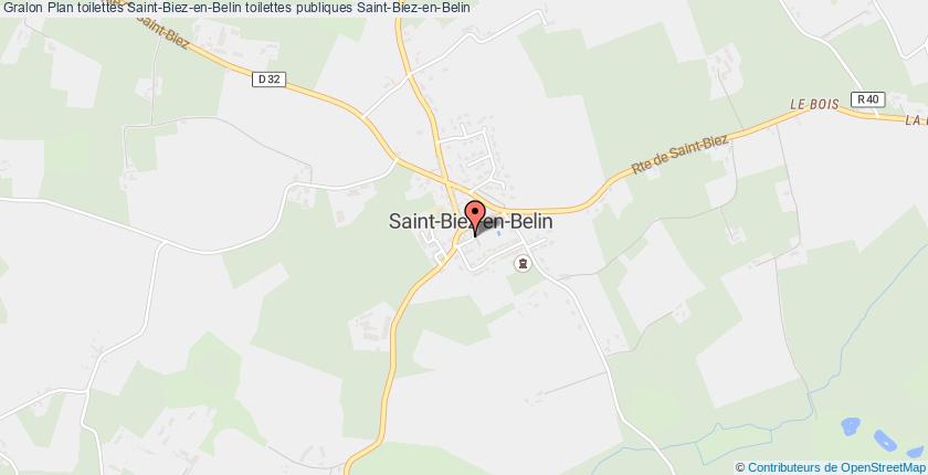 plan toilettes Saint-Biez-en-Belin