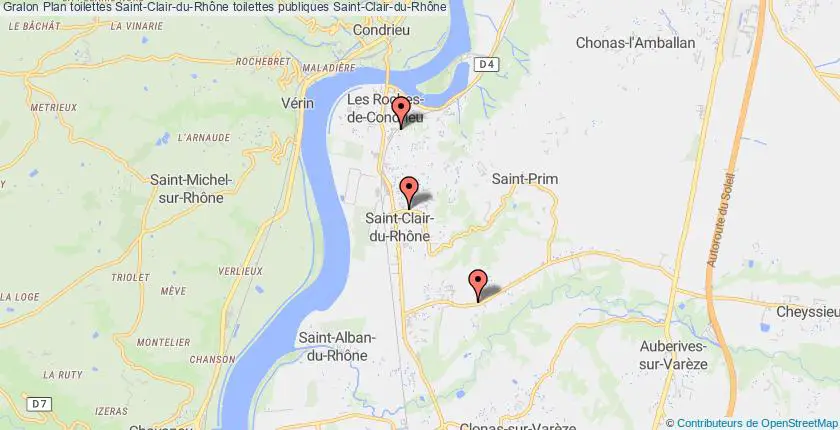 plan toilettes Saint-Clair-du-Rhône