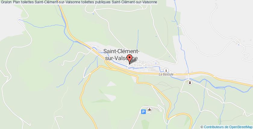 plan toilettes Saint-Clément-sur-Valsonne