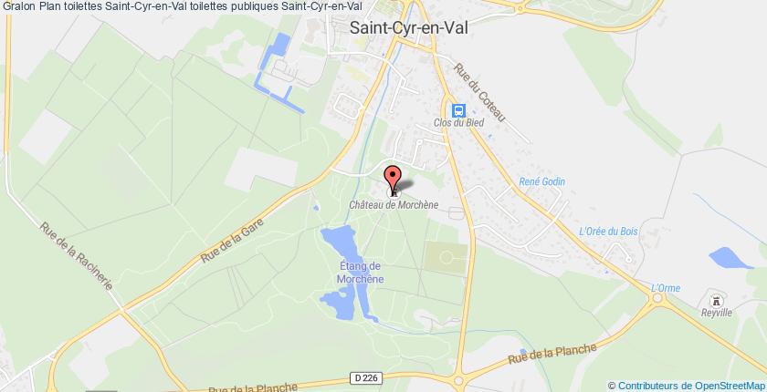 plan toilettes Saint-Cyr-en-Val