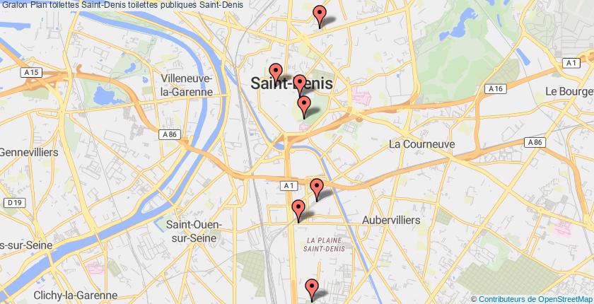 plan toilettes Saint-Denis