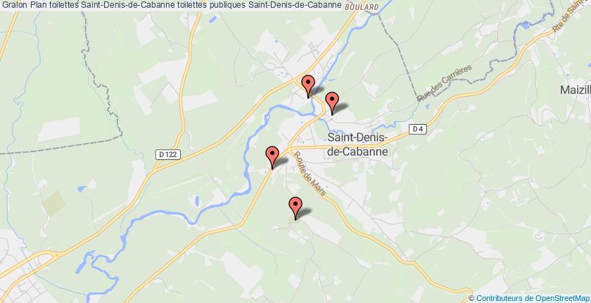 plan toilettes Saint-Denis-de-Cabanne