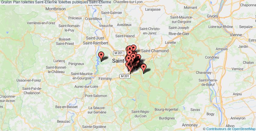 plan toilettes Saint-Etienne