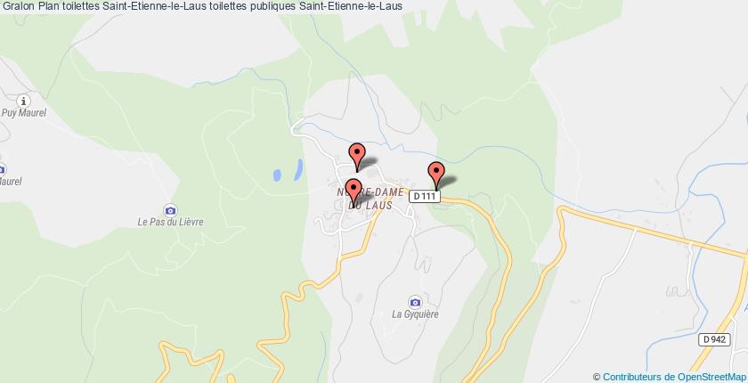 plan toilettes Saint-Etienne-le-Laus