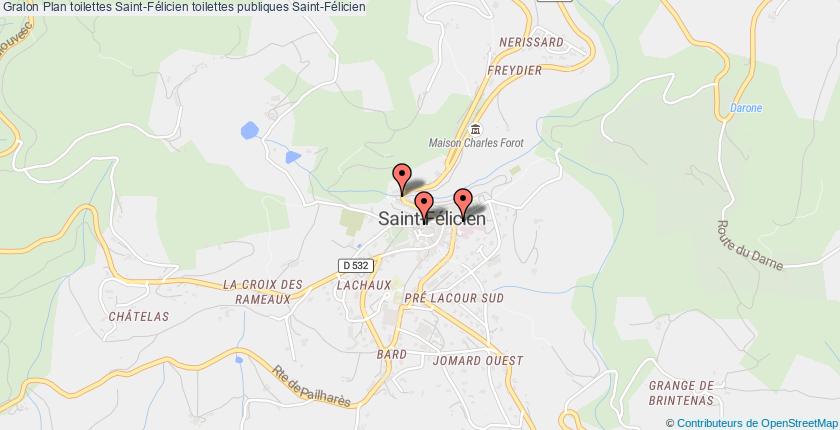 plan toilettes Saint-Félicien