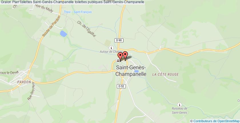plan toilettes Saint-Genès-Champanelle