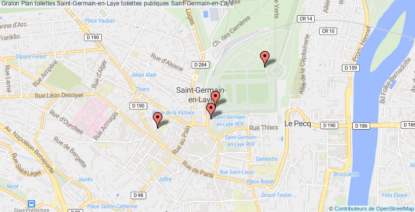 plan toilettes Saint-Germain-en-Laye