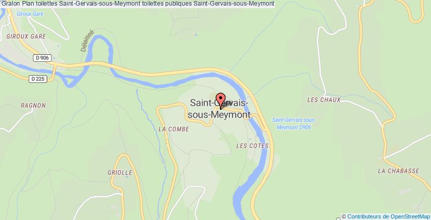 plan toilettes Saint-Gervais-sous-Meymont