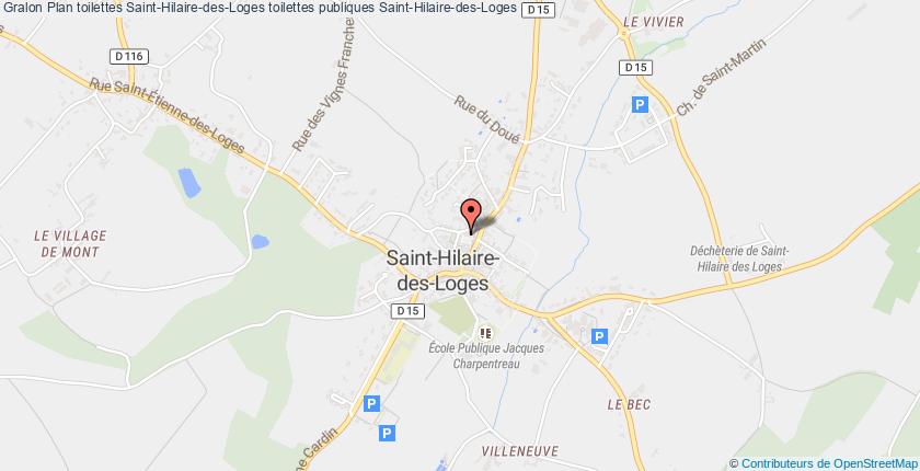 plan toilettes Saint-Hilaire-des-Loges