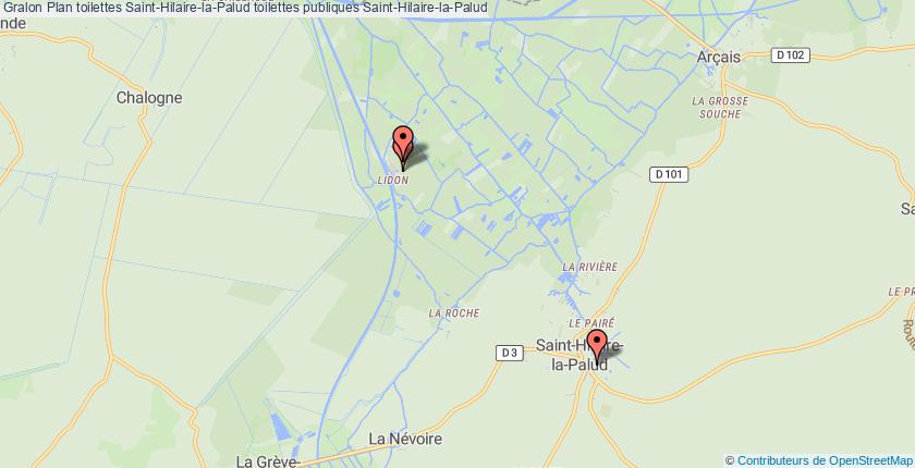 plan toilettes Saint-Hilaire-la-Palud