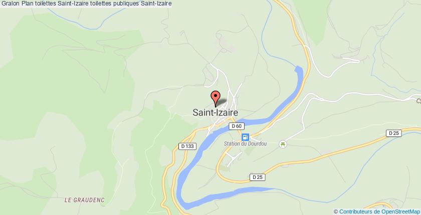 plan toilettes Saint-Izaire