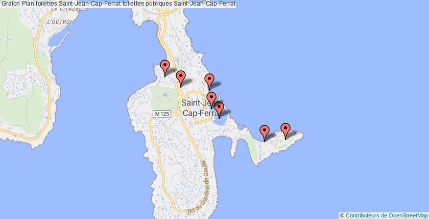 plan toilettes Saint-Jean-Cap-Ferrat