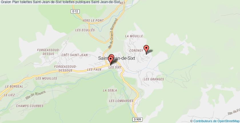 plan toilettes Saint-Jean-de-Sixt
