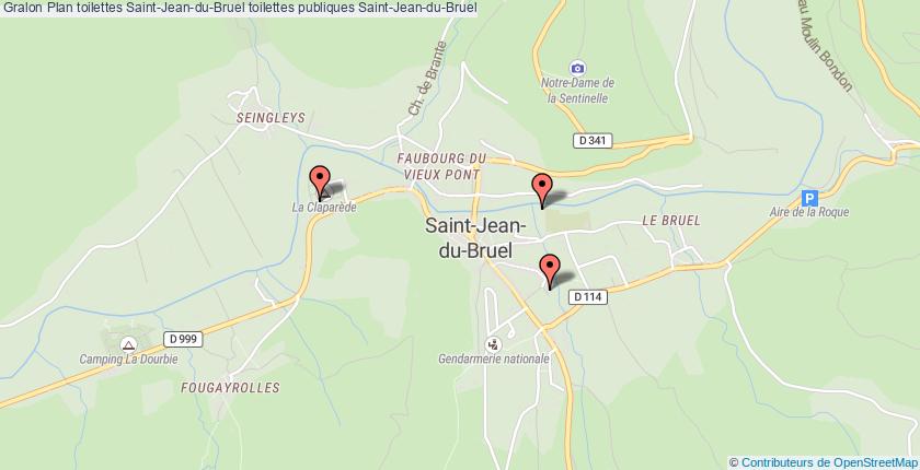 plan toilettes Saint-Jean-du-Bruel