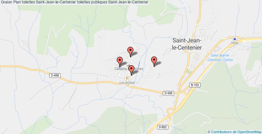 plan toilettes Saint-Jean-le-Centenier