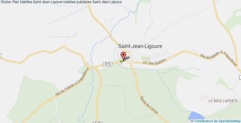 plan toilettes Saint-Jean-Ligoure