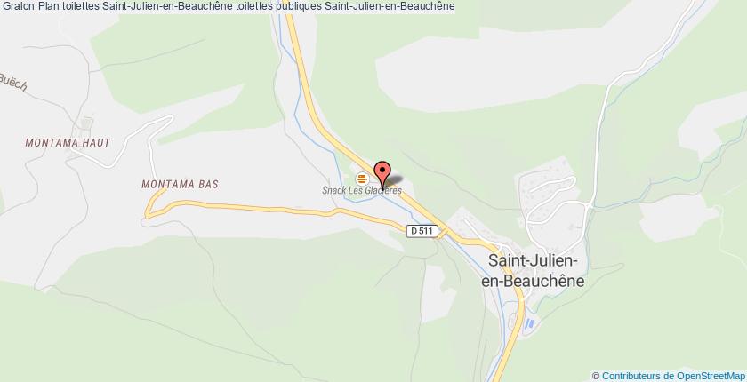 plan toilettes Saint-Julien-en-Beauchêne