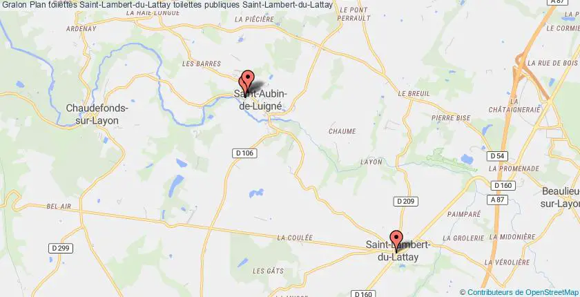 plan toilettes Saint-Lambert-du-Lattay