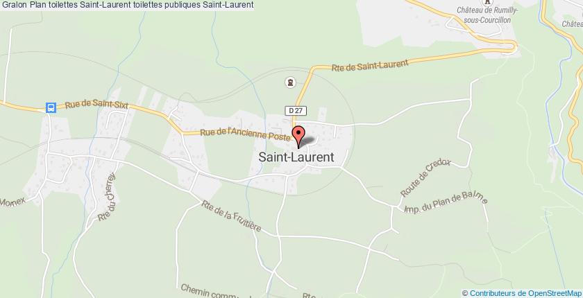 plan toilettes Saint-Laurent