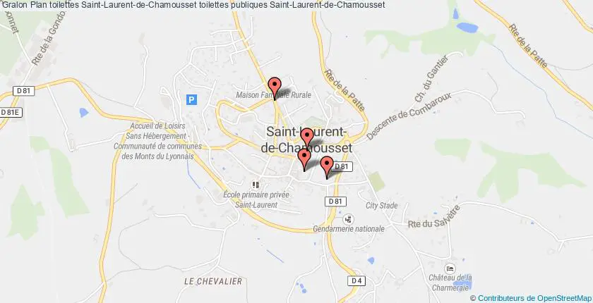 plan toilettes Saint-Laurent-de-Chamousset