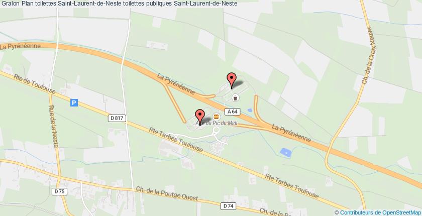 plan toilettes Saint-Laurent-de-Neste