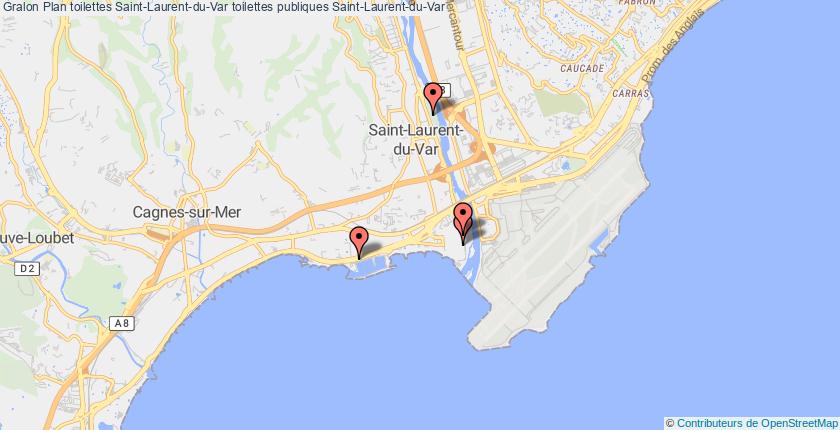 plan toilettes Saint-Laurent-du-Var