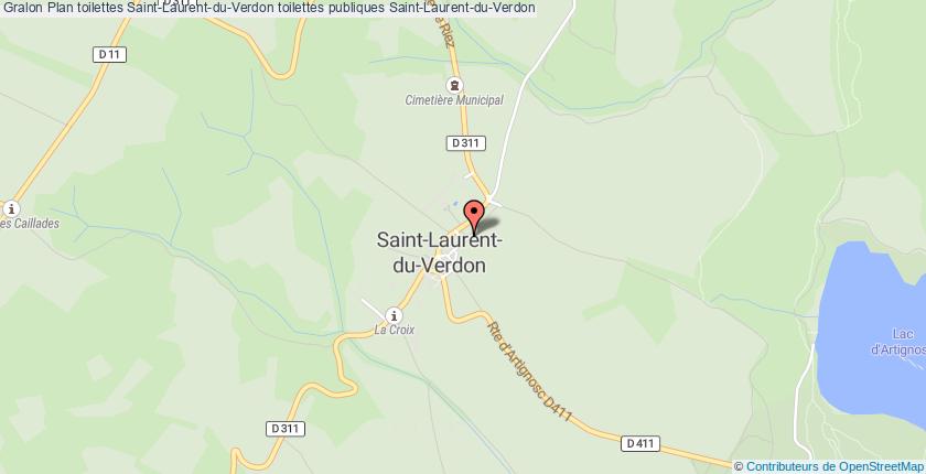 plan toilettes Saint-Laurent-du-Verdon
