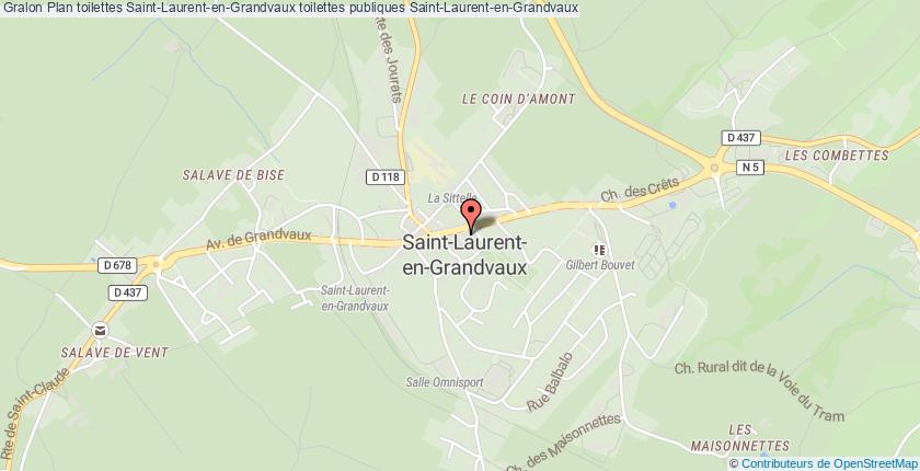 plan toilettes Saint-Laurent-en-Grandvaux