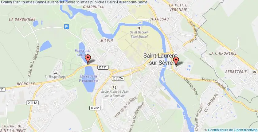 plan toilettes Saint-Laurent-sur-Sèvre
