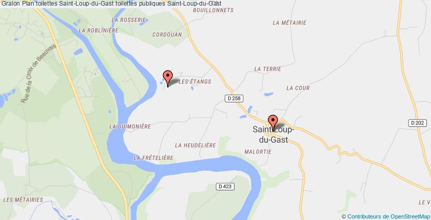 plan toilettes Saint-Loup-du-Gast