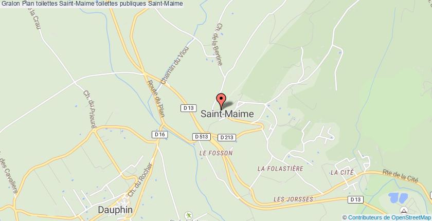 plan toilettes Saint-Maime