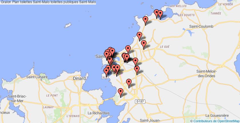 plan toilettes Saint-Malo