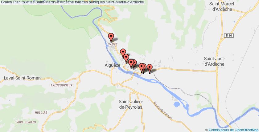 plan toilettes Saint-Martin-d'Ardèche