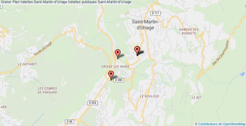 plan toilettes Saint-Martin-d'Uriage