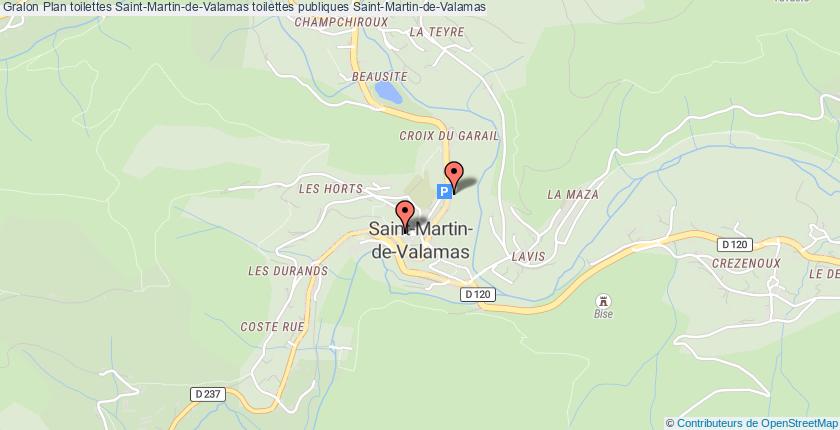 plan toilettes Saint-Martin-de-Valamas