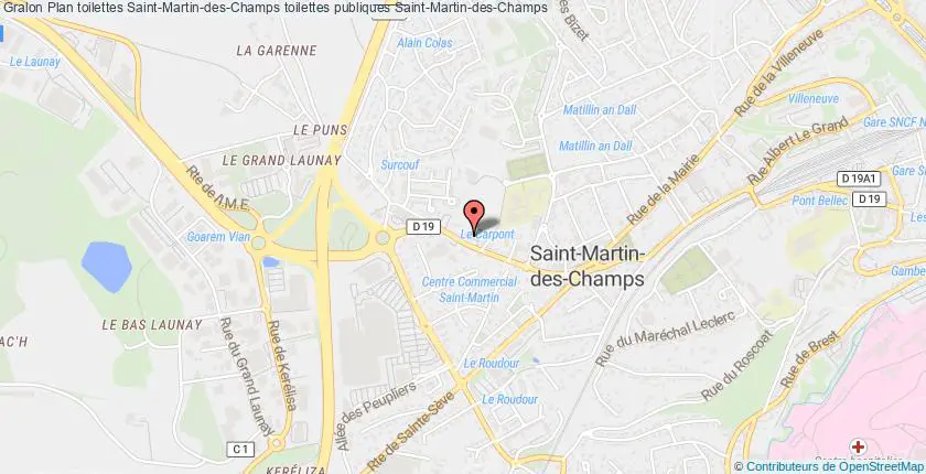 plan toilettes Saint-Martin-des-Champs