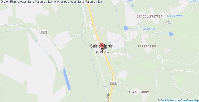 plan toilettes Saint-Martin-du-Lac