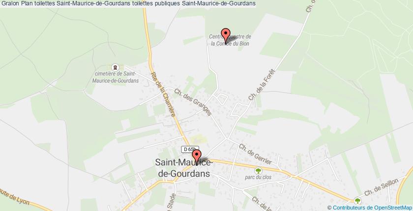plan toilettes Saint-Maurice-de-Gourdans